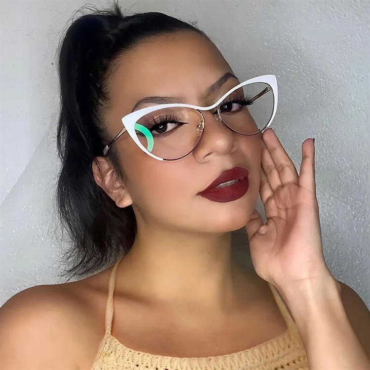 Metal Cat Eye Glasses